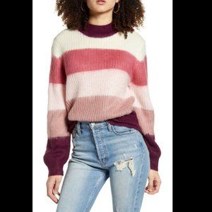 NWT All In Favor Multi Stripe Sweater